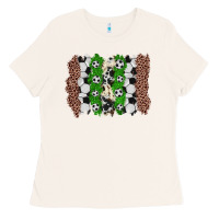Bone soccer brushstroke Ladies Tee - Zillion Design Studio