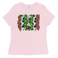Bubblegum Pink soccer brushstroke Ladies Tee - Zillion Design Studio
