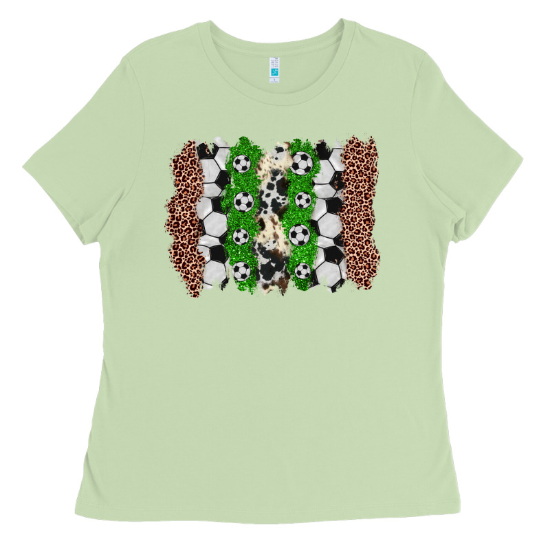 Soccer Brushstroke Ladies Tee by Zillion Design Studio | Teevron