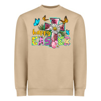 Mushroom happy easter cross Heavyweight Sweatshirt - BarkalooDesign