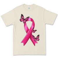 Bone Breast Cancer Ribbon with Butterfly Premium Tee - texasbilliewilder