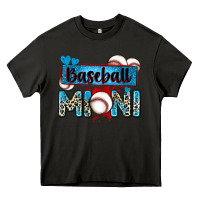 Asphalt baseball mini with leopard Heavy Core Tee - Zillion Design Studio