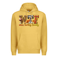 Antique Gold WTF Wine Turkey Family Premium Hoodie - texasbilliewilder