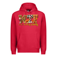 Cardinal WTF Wine Turkey Family Premium Hoodie - texasbilliewilder