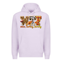 Lilac WTF Wine Turkey Family Premium Hoodie - texasbilliewilder