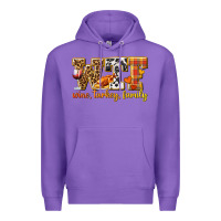 Purple WTF Wine Turkey Family Premium Hoodie - texasbilliewilder