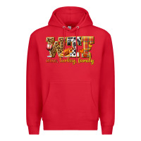 Red WTF Wine Turkey Family Premium Hoodie - texasbilliewilder