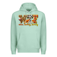 Seafoam WTF Wine Turkey Family Premium Hoodie - texasbilliewilder