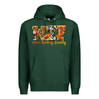Sports Green WTF Wine Turkey Family Premium Hoodie - texasbilliewilder