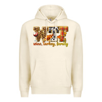 Tofu WTF Wine Turkey Family Premium Hoodie - texasbilliewilder