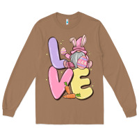 Toasted Coconut love easter gnome Long Sleeve Tee - MaliasSmallBusiness