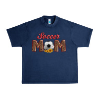 Navy soccer mom with ball and sunflower Urban Heavy Tee - Artiststas
