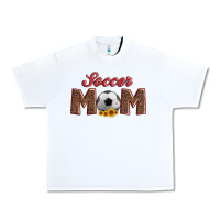 White soccer mom with ball and sunflower Urban Heavy Tee - Artiststas