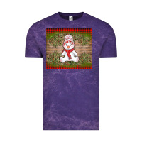 Cloud Purple Christmas snowman Vintage Tee - AdoDesignShop