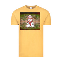 Vintage Mustard Christmas snowman Vintage Tee - AdoDesignShop