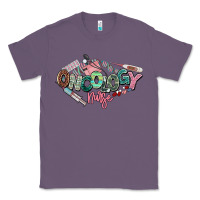 Lavender Oncology Nurse western Classic Tee - NancyCooperArtShop