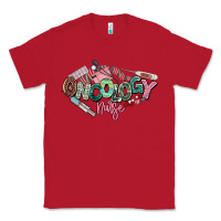 Red Oncology Nurse western Classic Tee - NancyCooperArtShop