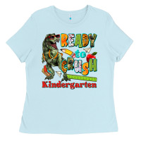 Baby Blue ready to crush kindergarten Ladies Tee - texasbilliewilder