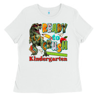 White ready to crush kindergarten Ladies Tee - texasbilliewilder