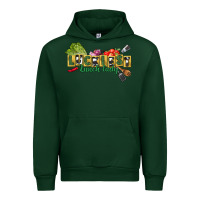 Forest Green Luckiest lunch lady St. Patrick's Day Urban Hoodie - CowGirlArtShop