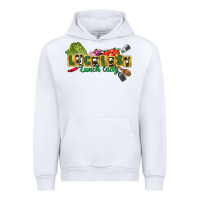 White Luckiest lunch lady St. Patrick's Day Urban Hoodie - CowGirlArtShop
