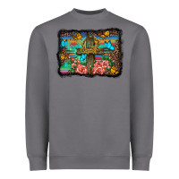 Storm wooden cross background Heavyweight Sweatshirt - BarkalooDesign