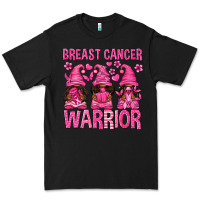 Black Breast Cancer Warrior Afro Gnomes Premium Tee - texasbilliewilder