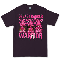 Plum Breast Cancer Warrior Afro Gnomes Premium Tee - texasbilliewilder