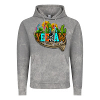 Cloud Rock yeehaw and cactus with horseshoe Vintage Hoodie - AdoDesignShop