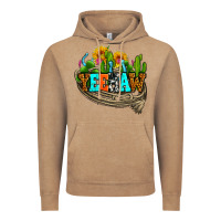 Vintage Coffee yeehaw and cactus with horseshoe Vintage Hoodie - AdoDesignShop
