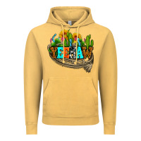 Yeehaw And Cactus With Horseshoe Vintage Hoodie | Teevron