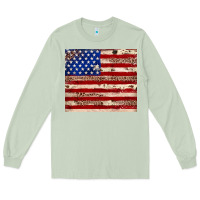 Matcha American flag leopard cowhide Long Sleeve Tee - JahusDesignShop