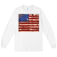 White American flag leopard cowhide Long Sleeve Tee - JahusDesignShop