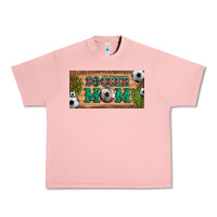 Salmon soccer mom with ball and cactus and serape licanse plate Urban Heavy Tee - Artiststas