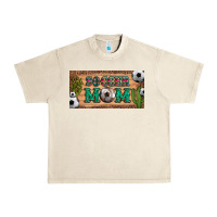 Sandshell soccer mom with ball and cactus and serape licanse plate Urban Heavy Tee - Artiststas