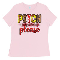 Bubblegum Pink pitch please Ladies Tee - Zillion Design Studio