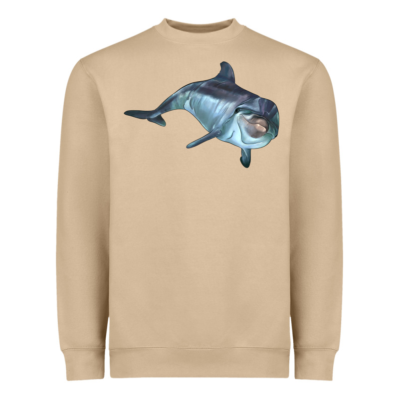 Bottlenose Dolphin Heavyweight Sweatshirt by LillyAllenDesigns | Teevron