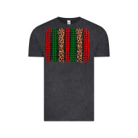 Vintage Black christmas glitter leopard brushstroke Vintage Tee - AdoDesignShop