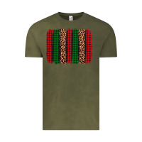 Vintage Olive christmas glitter leopard brushstroke Vintage Tee - AdoDesignShop