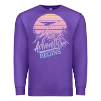 Purple The Adventure Begins Premium Sweatshirt - Bettercallsaul