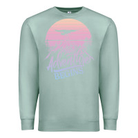 Seafoam The Adventure Begins Premium Sweatshirt - Bettercallsaul