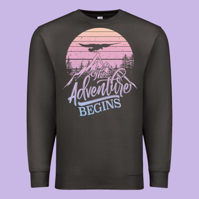 The Adventure Begins Premium Sweatshirt Designed By Bettercallsaul