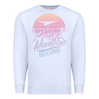 White The Adventure Begins Premium Sweatshirt - Bettercallsaul