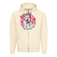 Sandshell boo jee pink christmas ghost Zipper Hoodie - MaliasSmallBusiness