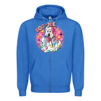 True Royal boo jee pink christmas ghost Zipper Hoodie - MaliasSmallBusiness