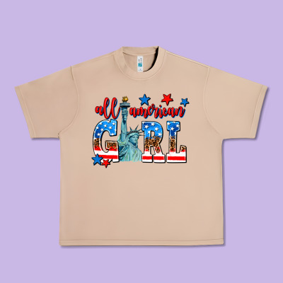 All American Girl Urban Heavy Tee Designed By Adodesignshop