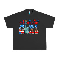 Pigment Black all american girl Urban Heavy Tee - AdoDesignShop