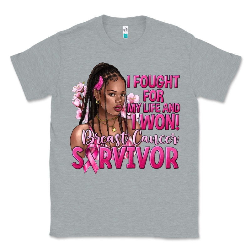 I Fought For My Life And I Won Afro Woman Classic Tee by NancyCooperArtShop | Teevron