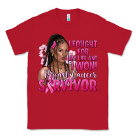 Red I fought for my life and i won afro woman Classic Tee - NancyCooperArtShop