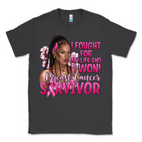Smoke I fought for my life and i won afro woman Classic Tee - NancyCooperArtShop